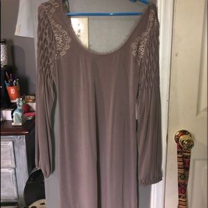 Free People: Dark Taupe Dress